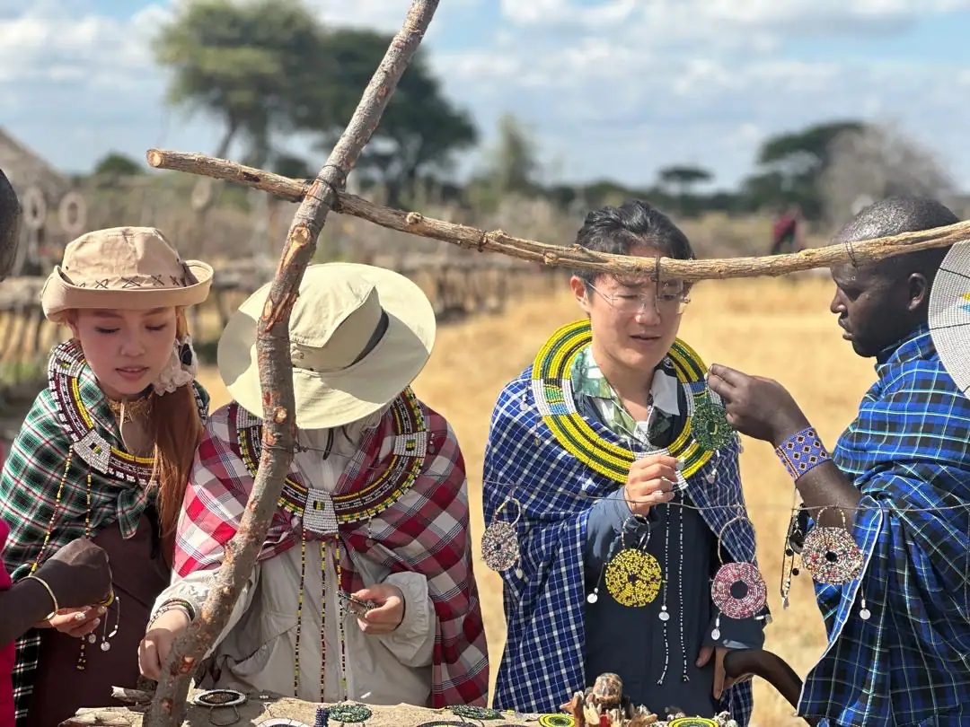 Cultural encounter during a Maasai village visit