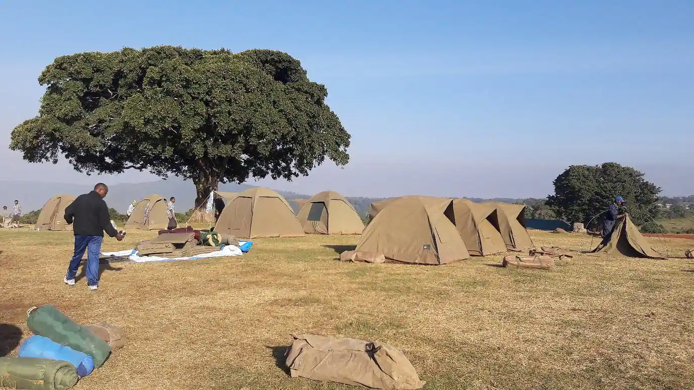 Simba Campsite on the Ngorongoro Crater rim