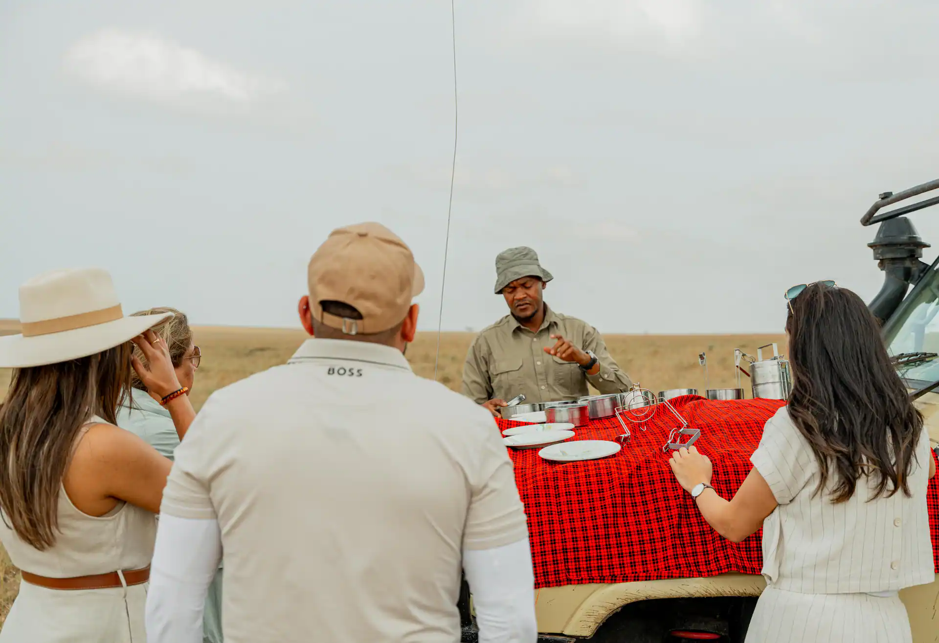 Infinity Prideland Safaris team on a Tanzania safari